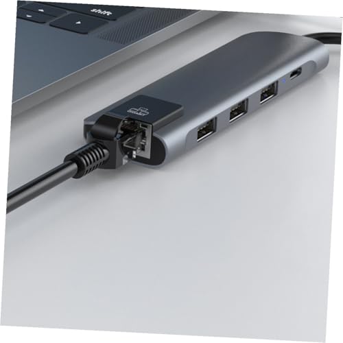 Estación de acoplamiento tipo C con adaptador USB multipuerto para laptop y carga rápida PD 4