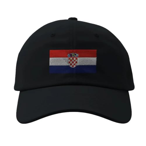 Casquette Croatie noire pour supporter au stade et sorties d'été