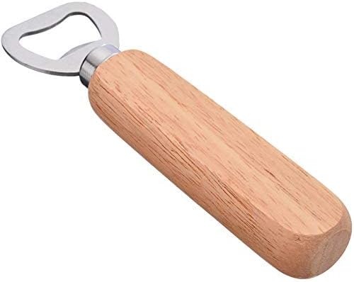 10pcs/Set Bartender Bottle Opener Rubber Wood Handheld Wine Beer Soda Glass Cap Bottle Opener for Home Kitchen Bar