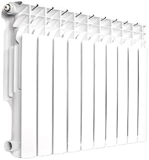 Quiet Energy Saving Hot Water Radiator, 10-Panel Wall-Mounted Aluminum Radiator Heater for Kitchen, Bathroom and Bedroom