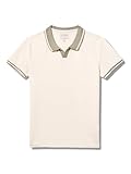 GUESS Boys Short Sleeve Polo, Dove White, 12