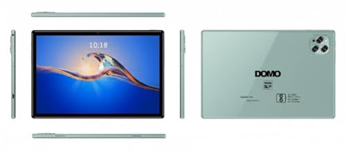 Image of DOMO Slate SL39 10.1-Inch 4G Tablet PC, inbuilt Storage, 4GB RAM + 32GB,1TB Expandable, Dual SIM Slot, Bluetooth, Octa Core CPU, GPS, (Green)