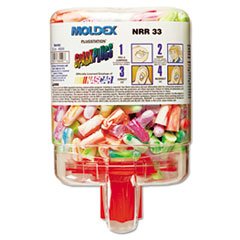 Moldex 6644 Sparkplugs Uncorded Foam Ear Plugs 250 Pairs in Dispenser