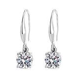 Pendientes de plata de ley 925 con gemas onduladas con circonita cúbica, hipoalergénicos, creativos para mujer, aretes de tuerca con flor de cristal, talla única, Metal metal Pendientes de oro