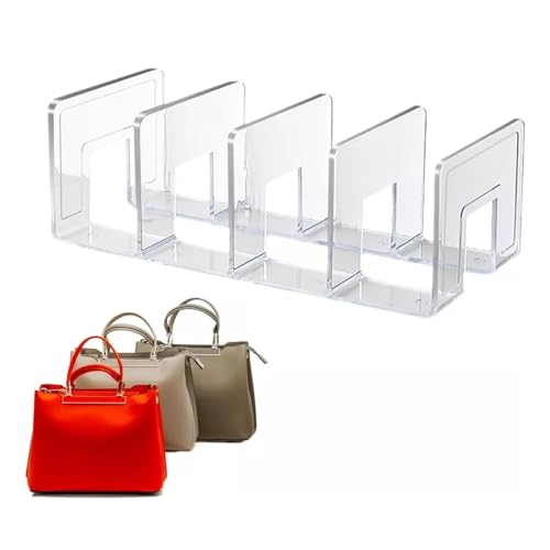 1 Peça Organizador De Bolsas Em Acrílico C/Divisor，4 Partições De Partição