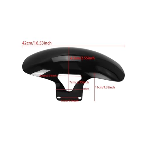 Garde-Boue Avant Noir Brillant Premium pour Softail Fatboy 2018-2022