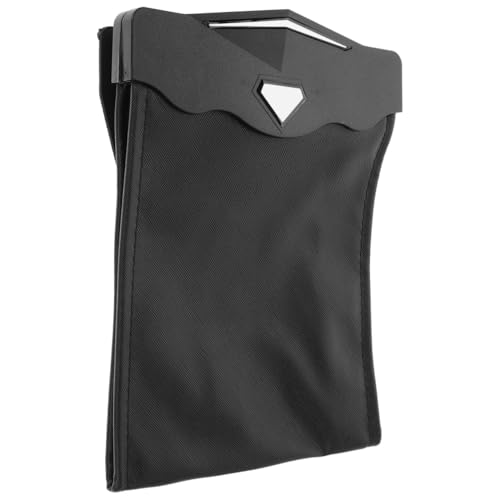 Bolsa de coche Operitacx de cuero negro con almacenamiento para asiento