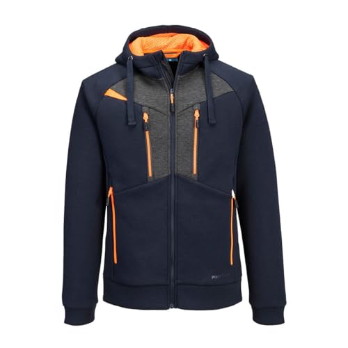 Sweat à capuche zippé DX4 Portwest idéal pour le travail en extérieur et entrepôt