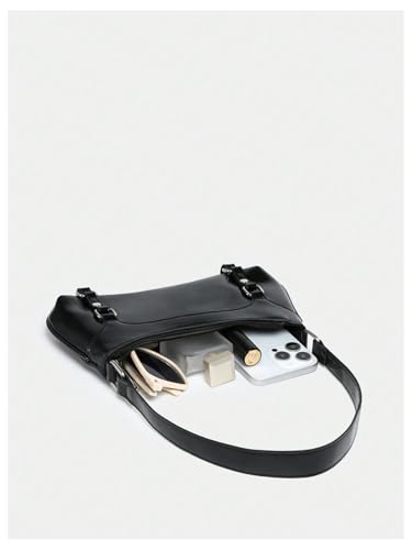 Image of Verdusa Women's Y2K Purse Coquette Bow Tie Vintage Shoulder Bags Lace PU Leather Kawaii Handbag