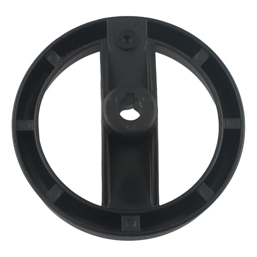Risveglio Faltbares Handrad mit weichem Drehgriff, industrielle Drehmaschine, Fräsen, Aluminium-Legierung, Speichenrad, 125 mm, Schwarz