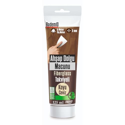 Ahşap Parke Tamir Macunu KOYU CEVİZ Mobilya Masa Dolgu Çatlak Çizik Giderici 125 ML Kullanıma Hazır