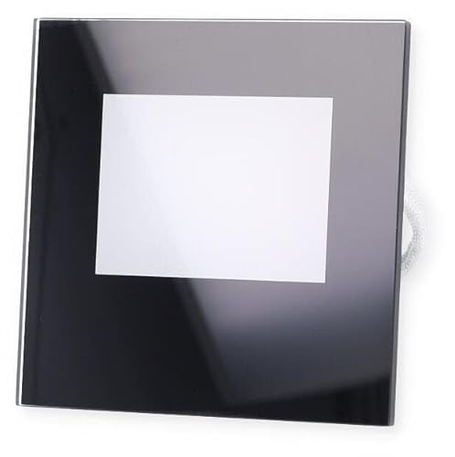 Brumberg LED Doseneinbau-Leuchte WALL KIT68 mit Abdeckung, IP20, eckig, 7.8x7.8cm, 230V, 1.5W 3000K 35lm, CRi >90, Schwarz