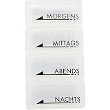 TABLETTENDOSE mo/mi/ab/na m.Blindenschr.weiß tran. 1 St