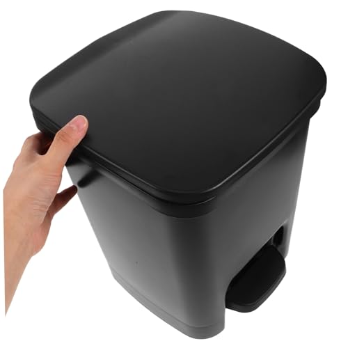 Caneca de basura con tapa y pedal para cocina y baño miniatura 3