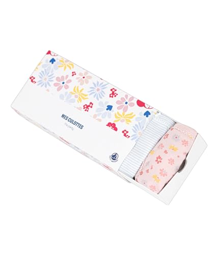 Petit Bateau Children's Floral Cotton Knickers UNDIES - 5-Pack SIZES 2-12 YEARS3