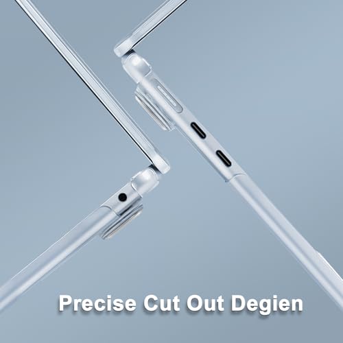 Image of MOSISO Compatible with MacBook Air 13 inch Case M5 2026 M4 2025 M3 M2 2024-2022 A3449 A3240 A3113 A2681, Scratches-Resistant Protective Hard Shell for MacBook Air 13.6 inch Case, Crystal Sky Blue