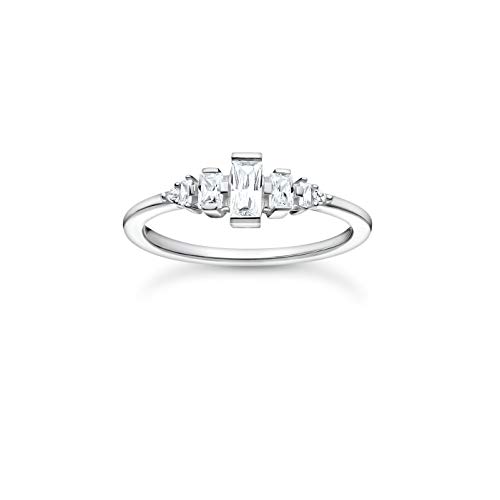THOMAS SABO Damen Ring weiße Steine 925 Sterlingsilber TR2347-051-14-48