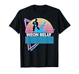 Funny Jiu Jitsu BJJ Retro Neon Belly T-Shirt