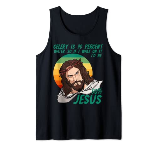 Apio Pascua Pascua divertido sarcástico Jesús fe cristiana Camiseta sin Mangas