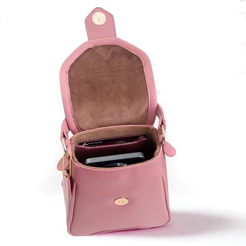 Image of SACCI MUCCI Women's Small Handbag /Cross-Body Phone Bag - Stylish PU Leather Mobile Purse with Adjustable Strap