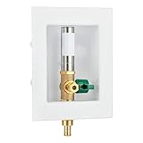 Ice Maker Outlet Box with Water Hammer Arrestor Pre-Assembled Ice Maker Outlet Box Absorb Shock and Reduce Noise