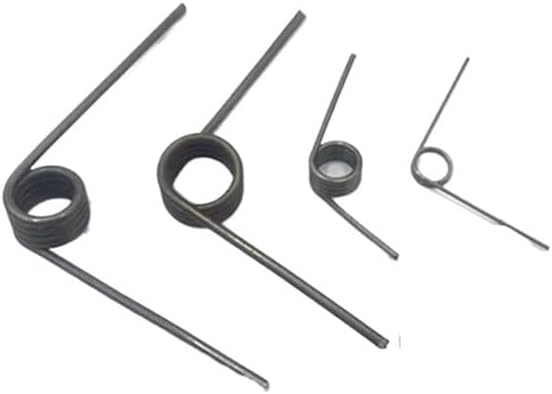 10個 左 65Mn スチール V トーションスプリング 外径: 5mm-12mm ワイヤー径: 1.0mm 90&ordm; 長さ: 3mm