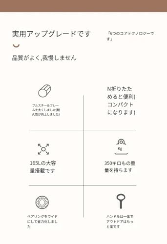 happyshopping ピクニック用手押し車 多機能折りたたみ車 の商品画像 4