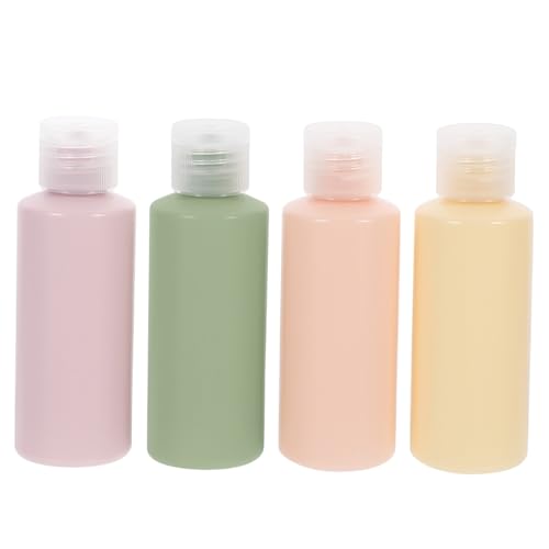 ERINGOGO 4 piezas Botellas de Viaje Rellenable de Resistente Fugas Compactas y Seguras Envases Portátiles para Cosméticos y Artículos de Higiene Personal