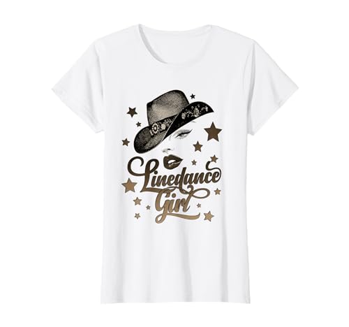 Cowboyhut Line Dance Queen Silhouette für Tänzerinnen T-Shirt