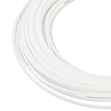 BENECREAT 27.3 Yards PE Plastic Modeling Strip, 5mm White Plastic Welt Cord Piping for Crochet, Knitting, Weaving or Trim in Garments, Cushions