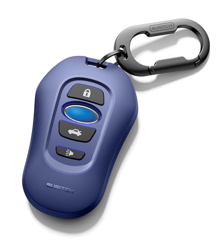 SURITCH �P�[�X �Ή� Subaru Key Fob, �ی�V�F�� �p Subaru CrossTrek Forester Outback Ascent Solterra Impreza Legacy BRZ WRX STI �L�[�`�F�[���t���X�}�[�g