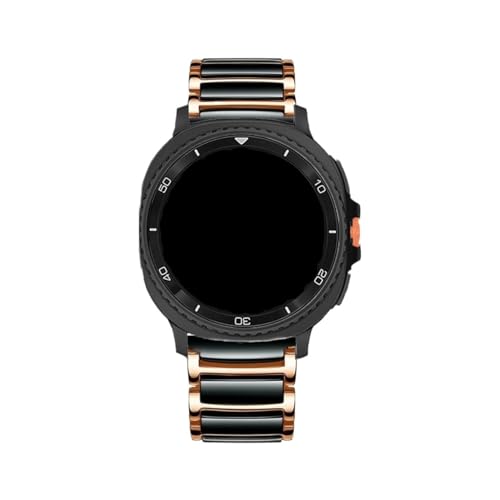 �Z���~�b�N+�����X�e�����X�|�x���g�ɓK������Samsung Galaxy Watch 8 44mm 40mm 8Classic 46mm�����x���g(Rose gold black,For Galaxy Watch Ultra)