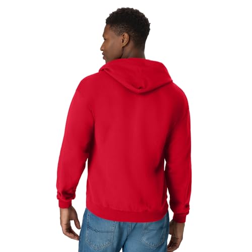 Image of Hanes Men's Zip-up Hoodie, Ecosmart Fleece Full-zip Hoodie for Men, Hooded Sweatshirt