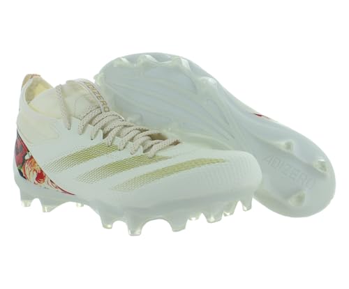 Image of adidas Adizero Impact Unisex Shoes Size 10.5, Color: Off White /Gold Metallic /Footwear White-White