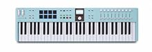 61-key MIDI Controller with 2,000 Presets Bundled Software - Aquamarine 8 RGB Backlit Pads 9 Rotary Encoders Pitch/Mod Wheels