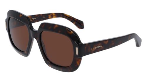Lunettes de marque FERRAGAMO modèle dark tortoise verre 54
