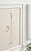 DesignOvation Bosc Framed Linen Fabric Pinboard, 18.5x27.5, White