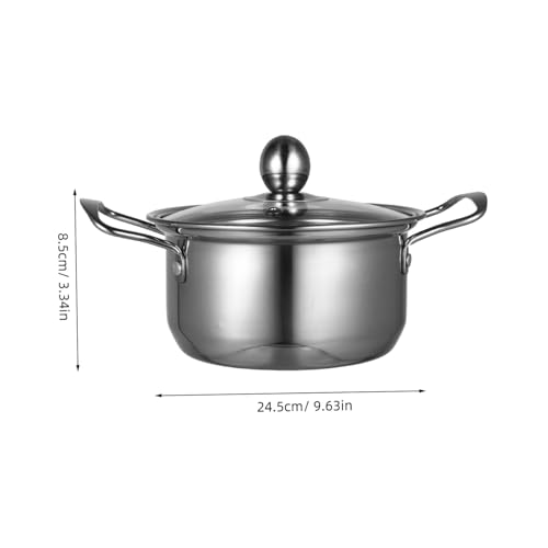 Casserole acier inoxydable avec couvercle faitout soupe