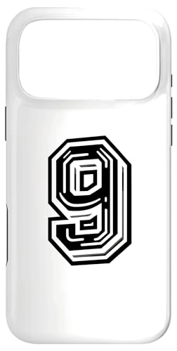 9 - �u���b�N�o�b�N - "Nine Wins" - �X�|�[�c�`�[���̂��߂̃i���o�[9 �X�}�z�P�[�X iPhone 17 Pro Max �p