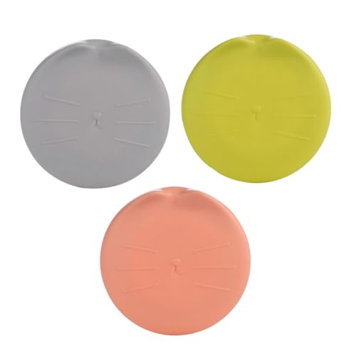 BESPORTBLE 3pcs Dog Food Can Caps Sealing Covers Pet Food Can Lids Freshness Preserver Leakproof Easy to Open and Close Material Multi-Purpose