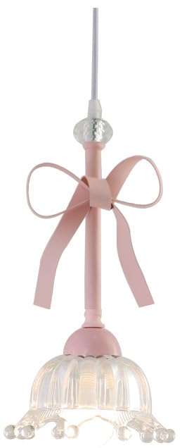Suspension en verre rose à fleurs pour luminaire de chambre fille et cuisine