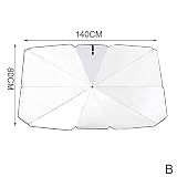 [El mejor regalo en verano] - Los accesorios de protección solar consisten en reflectivo de alta calidad, duradero, UV, que bloquea el máximo calor y rayos UV utilizando la tecnología de reducción de calor. Mantiene su auto fresco y reduce la temperatura interna de su automóvil en 3-5 grados. El mejor regalo de verano para ti y tu familia.