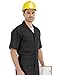 NY Threads Coveralls for Men Short Sleeve Regular Fit Mechanic Work Wear Jumpsuit with Pockets, 2X-Large, Black