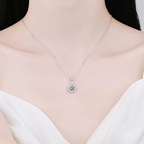Pendentif moissanite d vvs1, le cadeau idéal en argent 925 pour elle