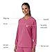 Carhartt Scrubs for Women Force Cross-Flex Long Sleeve Crew Neck Tops with 1 Pocket, Electric Fuschia, 2X
