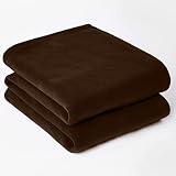 Dreamscene Manta de Forro Polar Suave para sofá Cama, 150 x 200 cm, Color marrón Chocolate