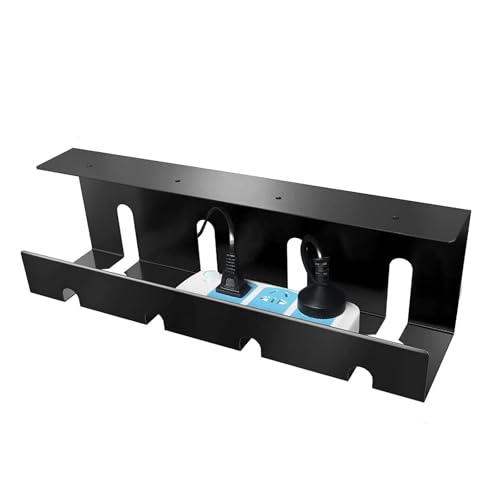 Support de câble sous le bureau et rangement de fil pour espace informatique - 6