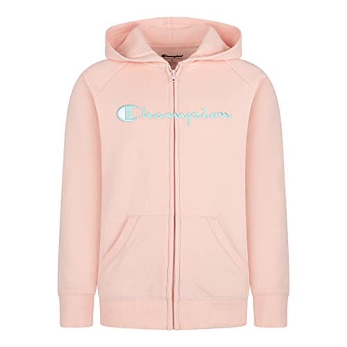 Champion Girls Sweatshirt Full Zip Up Fleece Hoody Sweatshirt Top Kids Clothes Coral Cream #TOP7