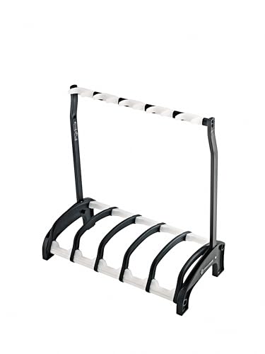 K&M Konig & Meyer 17525.016.00 Guardian 5 Guitar Stand | Sturdy Holds Five Electric/Bass Guitars...