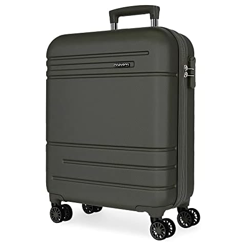 MOVOM Cabin Suitcase, Black/White Cover